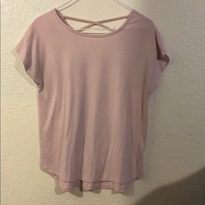 Pink short sleeve shirt